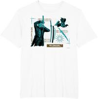 Devil May Cry 5 Vergil Weapon Blueprint Vintage T-Shirt, Unisex Action Game Fan Streetwear Tee, 100% Cotton Casual Short Sleeve Top S įvairiaspalvis
