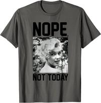 Marilyn Monroe Nope Not Today T-Shirt S įvairiaspalvis