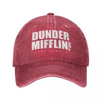 The Office TV Show Dunder Mifflin Paper Baseball Caps Vintage Distressed Denim Washed Snapback Cap Unisex Style Outdoor Caps Hat One Size
