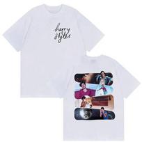 Harry Styles  Harry's House Photo Collage  Dual Print Oversized Streetwear Pop Rock Concert Fan Merch T-Shirt S įvairiaspalvis