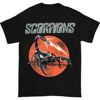 SCORPIONS Band Lightning Red Shirt Classic Black Unisex S-234XL Unisex T-Shirt S įvairiaspalvis