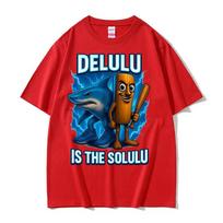 Tung Tung Tung Sahur and Tralalero Tralala T Shirt Funny Italian Brainrot Meme T-shirts for Unisex Vintage Trend Oversized T-shirt 4XL