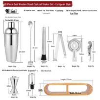 Handton 12-Piece Stainless Steel Cocktail Shaker Set