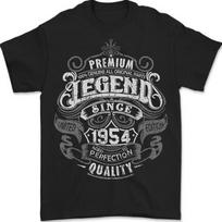 Premium Legend 72nd Birthday 1954 Mens T-Shirt 100% Cotton S įvairiaspalvis