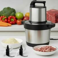 Meat Grinder Electric 1500W, Heavy Duty Stainless Steel 6.5L Large Capacity Food Chopper, 3-Speed Food Processor for Beef, Vegetable & Fruit