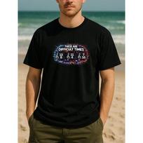 European Size Complex Score Musician Self-mocking Style Pure Polyester Versatile T-shirt, Simple and Fashionable for Men, Casual Short-sleeved T-shirt S įvairiaspalvis
