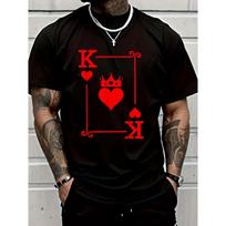 Shirt King Hearts Card Costume - Playing Cards - King Of Hearts T-Shirt S įvairiaspalvis