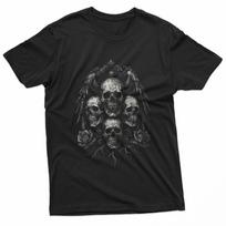 Skull Rose Goth Y2K Alt Flower Grunge Gothic Emo Aesthetic T-Shirt S įvairiaspalvis