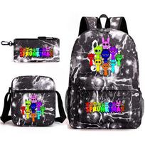 Anime Animacinis Kuprinė Sprunki Didelės Talpos Pradinės Mokyklos Mokinio Mokyklinė Rankinė Krepšys Pieštukinė Backpack