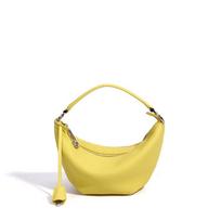 Crescent moon bag bag underarm lazy wind crossbody dumpling bag genuine leather simple versatile light luxury new shoulder handbag
