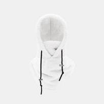 Winter Outdoor Sports Hooded Balaclava Thickened Fleece Windproof Face Mask Neck Warmer for Cycling Skiing and Cold Weather Activities One Size balta