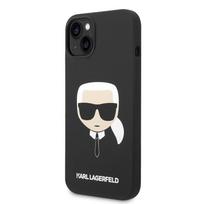Karl Lagerfeld Silicone Ikonik Karl`s Head Magsafe - Etui Iphone 14 Plus (Czarny)