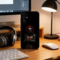 K-Knights Templar Art Phone Case For Samsung S25,S24,S21,S22,S23,S30,Ultra,S20,Plus,Fe,Soft Silicone Black Cover Samsung S26ULTRA