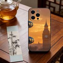 Big Ben  Tower Bridge Phone Case For iPhone 17,16,15,14,13,12,11 Plus,Pro Max,XS,Soft Silicone Black Cover iPhone17promax