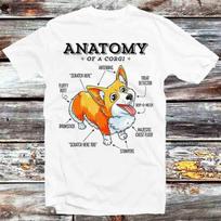 Anatomy of a Corgi Funny Dog Puppy T Shirt Mens Womens Tees Top B545 S