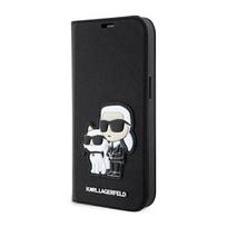 Karl Lagerfeld Booktype Nft Saffiano Karl & Choupette - Etui Iphone 14 Pro (Czarny)