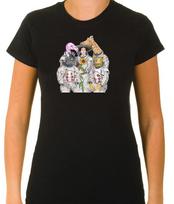 Astronaut animal world 3/4 Short Sleeve T Shirt Mens Womens Tees Top Woman G084 L