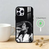 Michael J-Jackson dėklas telefonui iPhone 17 16 15 14 13 12 Pro Max Plus su veidrodiniu belaidžiu magnetiniu dangteliu iPhone14Plus