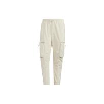 Adidas Embroidered Logo Drawstring Knit Sweatpants With Large Pockets Men Bottoms Beige HN9006 XXL