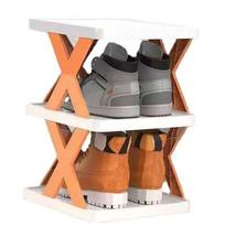 Shoe Rack Foldable Plastic Multi Layer Stylish Simple Easy to Install Shoe Shelf for Living Room
