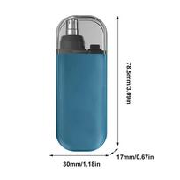 Nose Hair Trimmer USB Charging Dual-Edge Blades Electric Portable Men Mini Nose Hair Trimmer Face Care Kit Tools 7000 RPM mėlyna