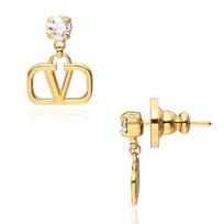 Valentino V Logo Crystal Drop Earrings J0h29 Ycw Mh5 7W2J0H29 YCW MH5