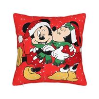 Cute Cartoon Mickey Mouse Pattern Pillowcase Polyester Cushion Cover Decor Pillow Case Cover Home Square 40*40cm 30cmx30cm
