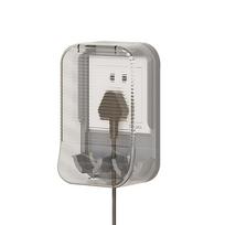 Punch-free Socket Waterproof Cover Opens and Closes At 90 Degrees with Storage Rack Socket Dust Cover Transparent Waterproof Box