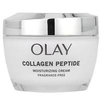 Olay, kolageno peptidai, drėkinamasis kremas, be kvapiųjų medžiagų, 1,7 uncijos (48 g)