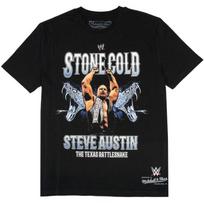 Mitchell & Ness Shirt - WWE LEGENDS Stone Cold Steve Austin M juoda