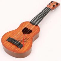 Adjustable String Knob Simulation Ukulele Toy 4 Strings Small Guitar Toy  Beginners 35cm oranžinė