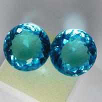Pretty Round Cut 119.80 Ct Lab-Created Blue Sapphire CERTIFIED Loose Gemstone 25.2 mm approx mėlyna