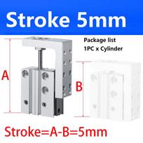 MXH6 MXH10 MXH16 MXH20 Rail Cylinder  Precision Pneumatic Air Linear Side Rail Guide Rod Cylinder MXH10
