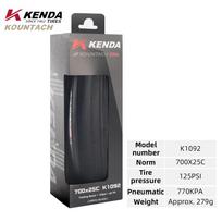 Kenda K1092 Puncture Protection And Ultra Light Weight New Bicycle Tire 700x25/28c Folding Road Bike Tyre 700x25C Black