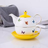 Creative Ceramic Tea Set Teapot Teacup Kettle Filter Pot Water Bottle Coffee Cup Water Cup Flower Tea Cups Teaware Sets Milk Mug geltona