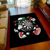 Sport carpet dart target printing carpet game room living room bedroom Area non-slip carpet door mat birthday Rugs gift  home 40cm x 60cm