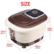 480W Foot Bath 110v/220v Full Automatic Electric Massage Foot Wash Basin Heating Constant Temperature Home Foot Bath Barrel