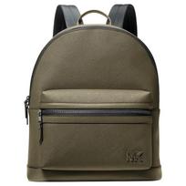 MICHAEL KORS Edison Edison metal hardware accessories leather backpack men's olive green auksas