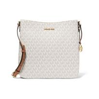 MICHAEL KORS petinė rankinė Jet Set Travel Classic Seno gėlių rašto Kasdienis Mados Dizainas Drobė Poliesteris Messenger Crossbody Didelė Moteriška Balta balta