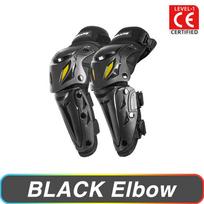 Motorcycle Knee Pads Protective Moto Kneepads Protector Motorcycle Equipment Gear Outdoor Sport Motocross Knee Pad Four Seasons 1201-Black Elbow
