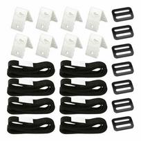 Buckles Pool Cover Roller Straps Nylon Plastic Solar Cover Reel 1 Set 178x2.5cm Accessory Attachment Black White China Mainland