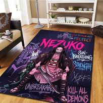 Demon Slayer Kimetsu no Yaiba Bedroom Carpet, Living Room Rug, Home Decor Cool Movie Mat Play Floor Mat -HE58 60x90cm