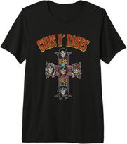 Guns N' Roses Cross Arch Premium Tri-Blend T-Shirt S įvairiaspalvis