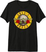 Guns N' Roses Classic Bullet Logo Premium Tri-Blend T-Shirt S įvairiaspalvis