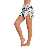 Women Floral Side Velcro Closure Easy Open Post Surgery Recovery Care Shorts Elastic Waistband Comfortable Fit XL juoda
