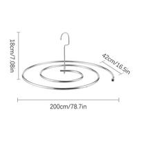 Spiral Tablecloth Hanger Spiral Stainless Steel Drying Rack For Quilt Space Saving Bedspread Hanger For Bedspread Coverlet sidabras
