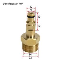 M22 male For Karcher K-series connection adapter High Pressure Washer brass garden hose Pipe Gold Quick Convert Tool Irrigation China Mainland