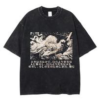 Berserk Griffith Classic Manga Scene & Japanese Quote Vintage Washed Anime T-Shirt, Unisex Dark Fantasy Manga Fan Streetwear Tee, 100% Cotton Casual S įvairiaspalvis
