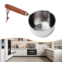1x Stainless Steel Oil Pot Milk Pan Stainless Steel Sauce Small Saucepan Cooking Boiling Butter Warmer Melting Pan 150ml