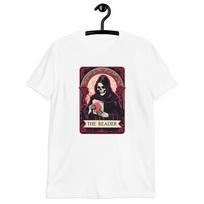 Tarot Card The Reader - The Secrets of a Book Lover Halloween Unisex T-Shirt S įvairiaspalvis